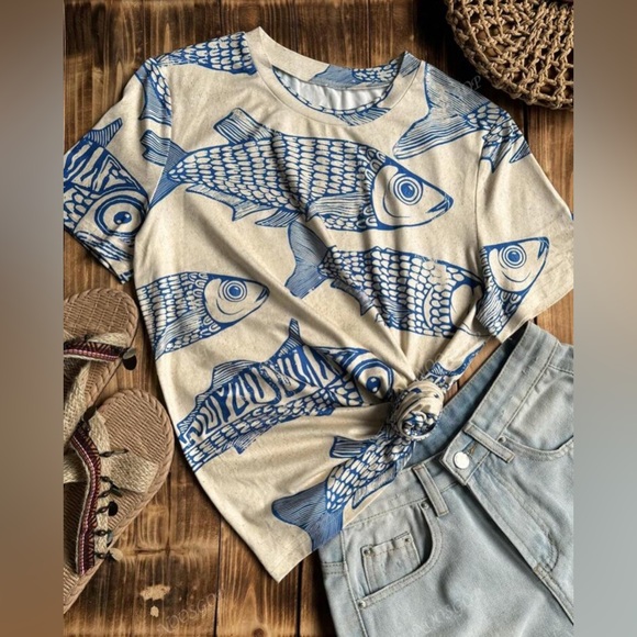 Modern Nautical Themed Tshirt Varuois Sizes - Picture 4 of 6